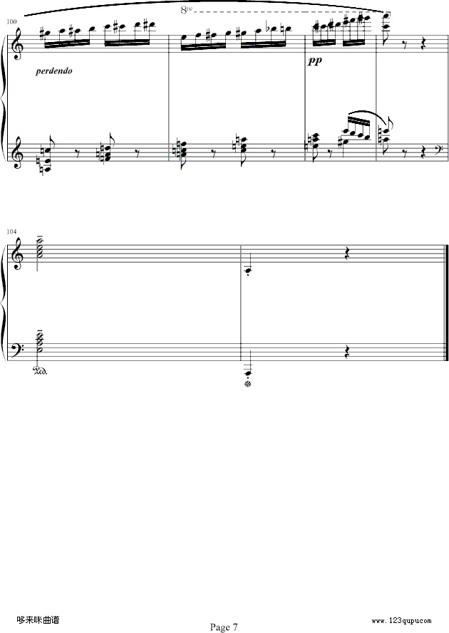 野蜂飞舞-戈原-拉赫马尼若夫钢琴曲谱（图7）