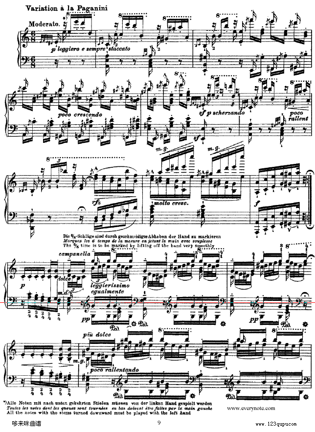 钟声大幻想曲-李斯特钢琴曲谱（图9）