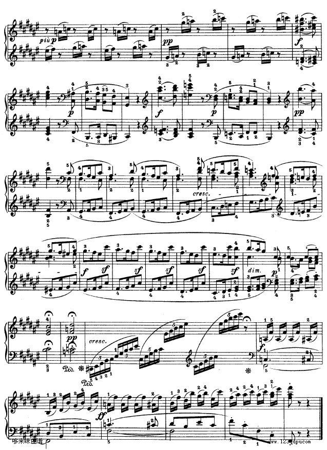 第二十四钢琴奏鸣曲-Op.78-贝多芬钢琴曲谱（图10）