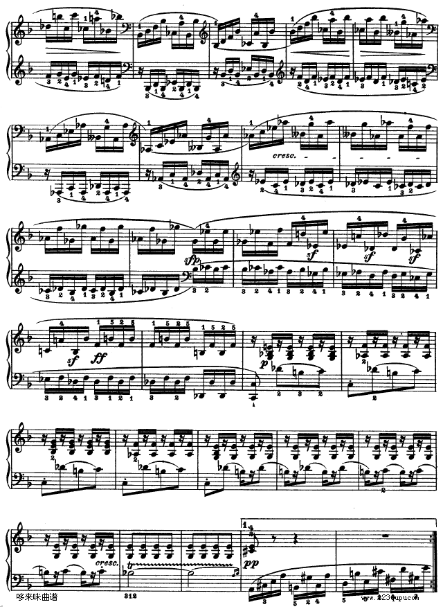 第二十二钢琴奏鸣曲-Op.54-贝多芬钢琴曲谱（图11）