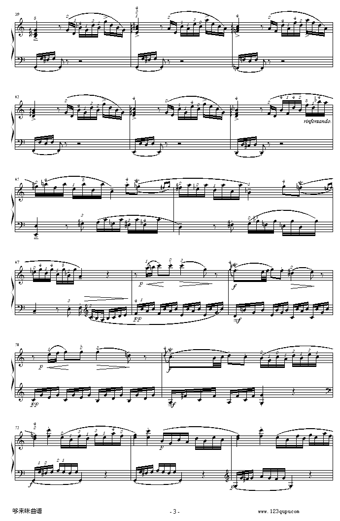 C大调钢琴奏鸣曲 K279-莫扎特钢琴曲谱（图3）