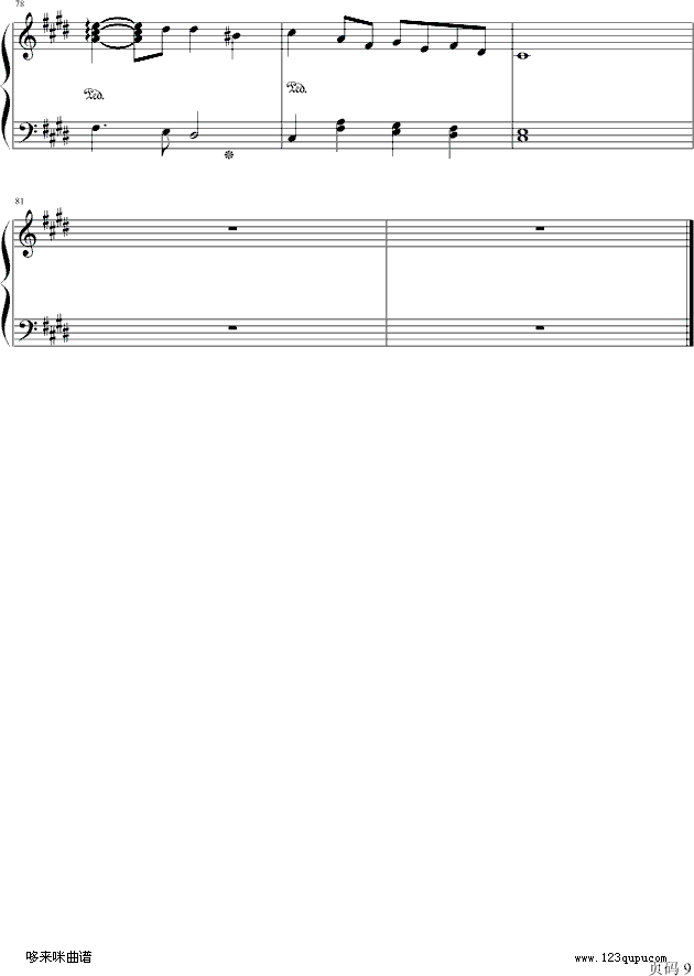 利鲁之歌-马克西姆钢琴曲谱（图9）