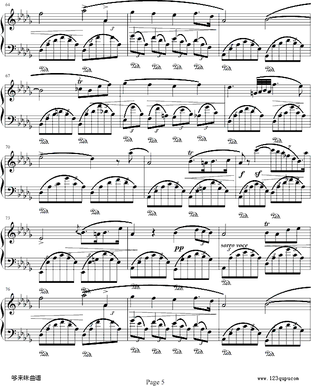 Fantasie Impromptu-肖邦钢琴曲谱（图5）