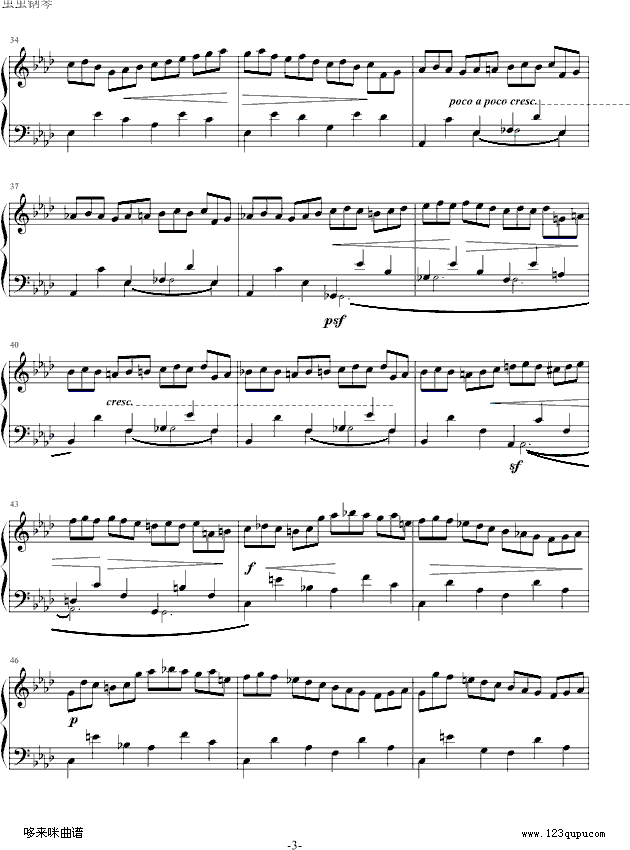 练习曲Op.25 No.2-肖邦钢琴曲谱（图3）