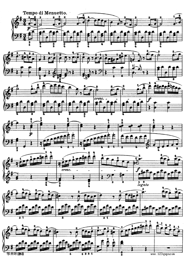 第二十钢琴奏鸣曲-Op.49 No.2-贝多芬钢琴曲谱（图5）