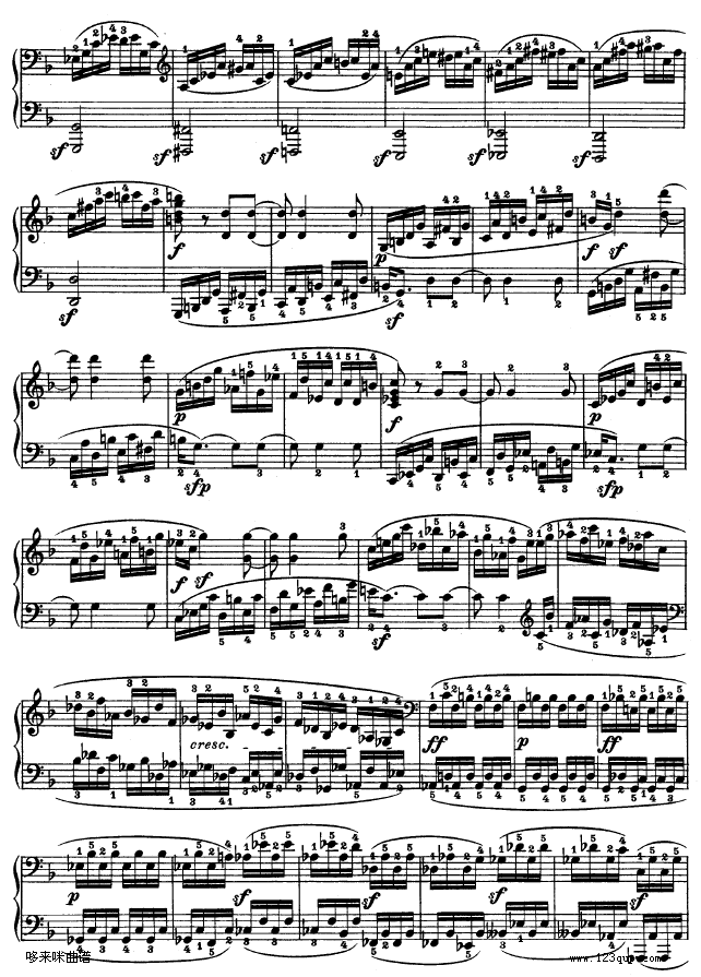 第二十二钢琴奏鸣曲-Op.54-贝多芬钢琴曲谱（图8）