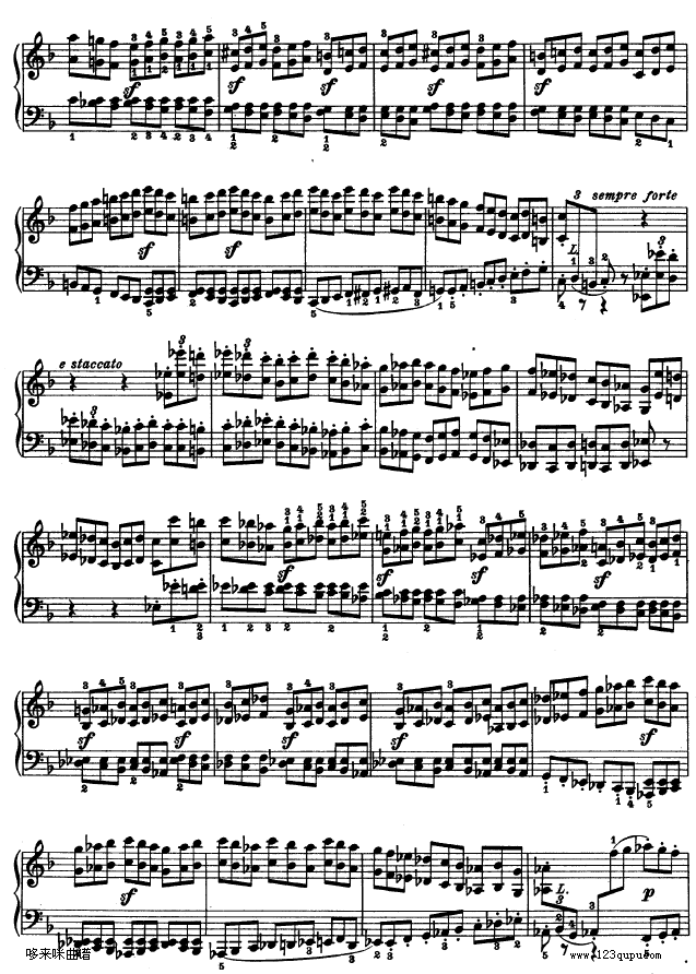 第二十二钢琴奏鸣曲-Op.54-贝多芬钢琴曲谱（图2）