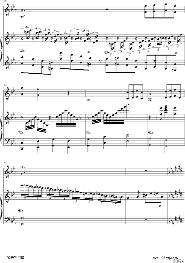 利鲁之歌-马克西姆钢琴曲谱（图6）
