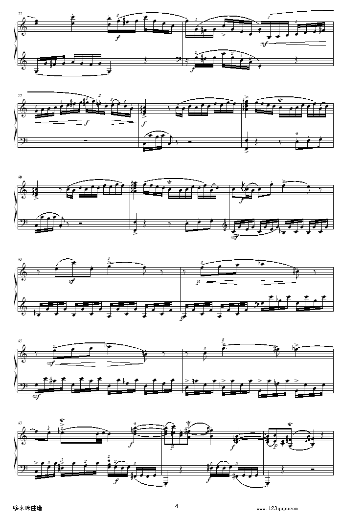 C大调钢琴奏鸣曲 K279-莫扎特钢琴曲谱（图4）