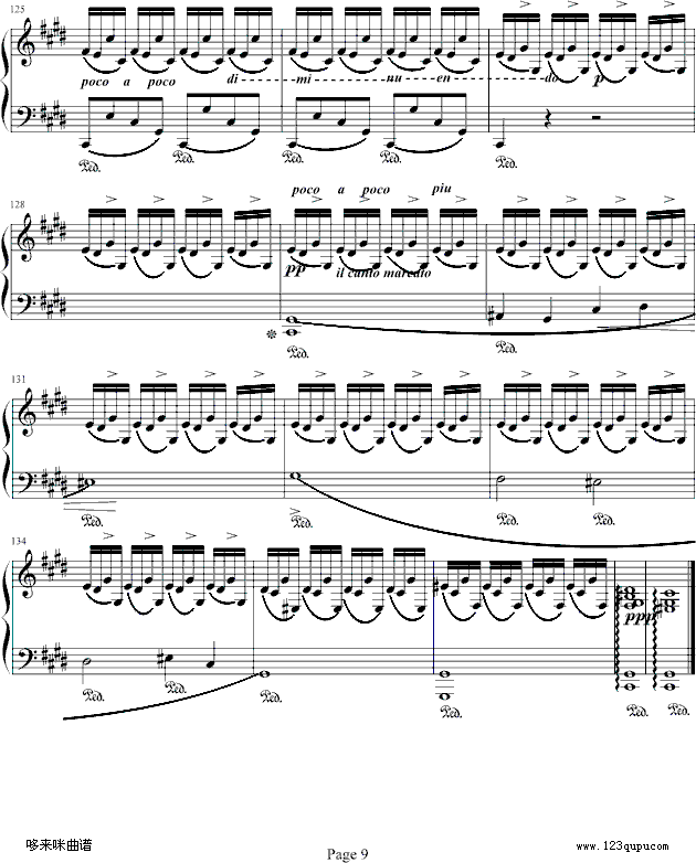 Fantasie Impromptu-肖邦钢琴曲谱（图9）