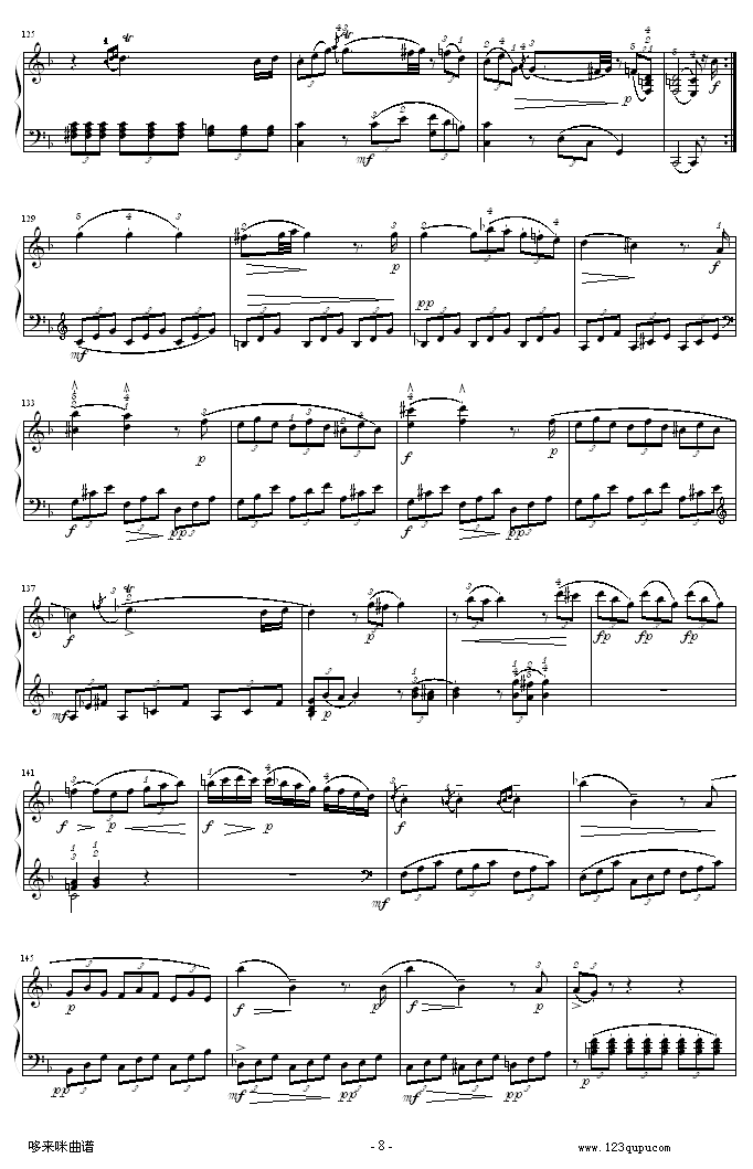 C大调钢琴奏鸣曲 K279-莫扎特钢琴曲谱（图8）