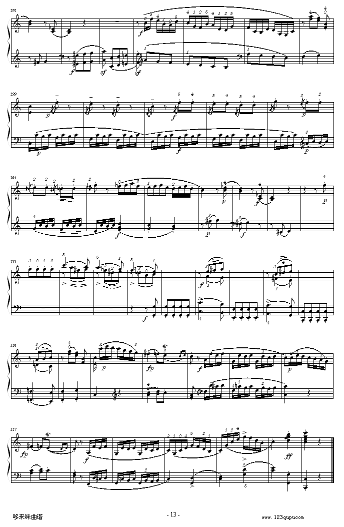 C大调钢琴奏鸣曲 K279-莫扎特钢琴曲谱（图13）