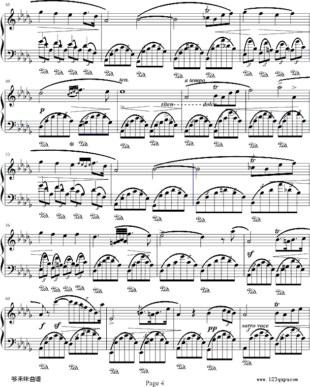 Fantasie Impromptu-肖邦钢琴曲谱（图4）