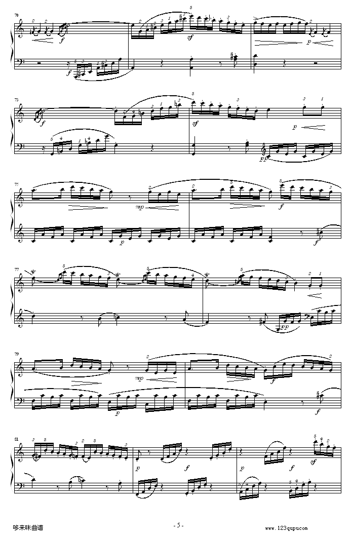 C大调钢琴奏鸣曲 K279-莫扎特钢琴曲谱（图5）