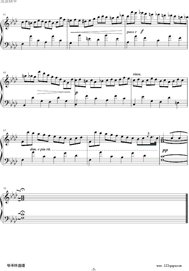 练习曲Op.25 No.2-肖邦钢琴曲谱（图5）