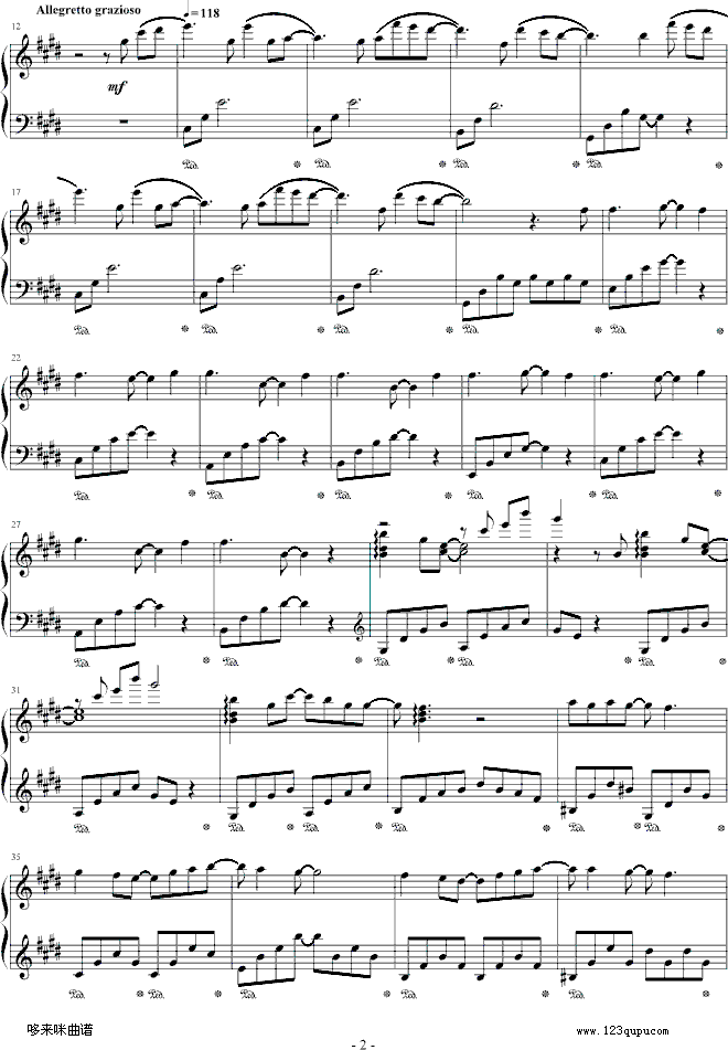 I like Chopin-克莱德曼钢琴曲谱（图2）