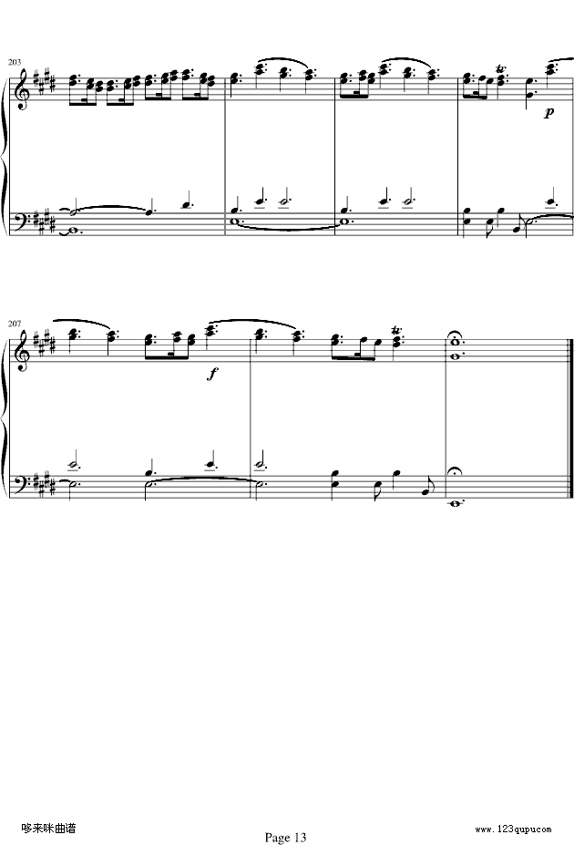 四季·春-维瓦尔第钢琴曲谱（图13）