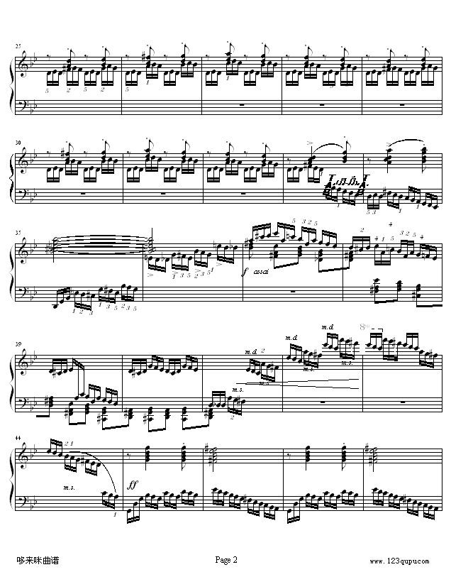 练习曲Op.72 No.2考级版-莫什科夫斯基钢琴曲谱（图2）