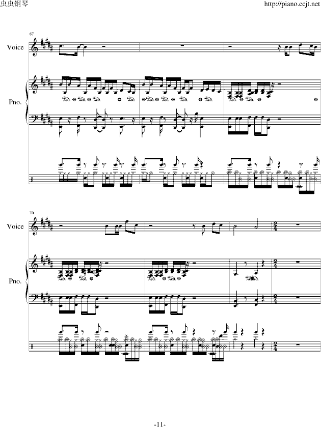 a thousAnd miles钢琴曲谱（图11）