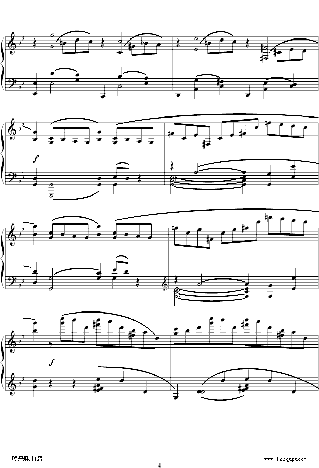 G小调叙事曲-肖邦钢琴曲谱（图4）