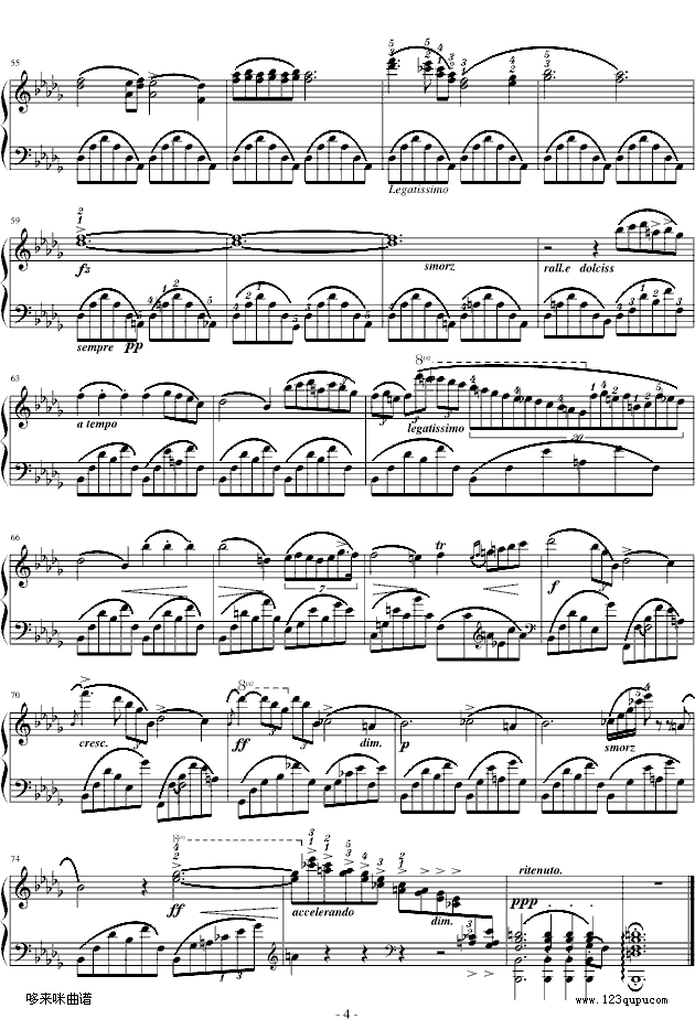 降b小调夜曲Op.9-1-肖邦钢琴曲谱（图4）