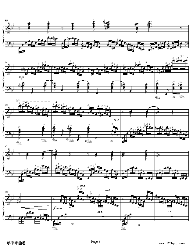 练习曲Op.72 No.2考级版-莫什科夫斯基钢琴曲谱（图3）