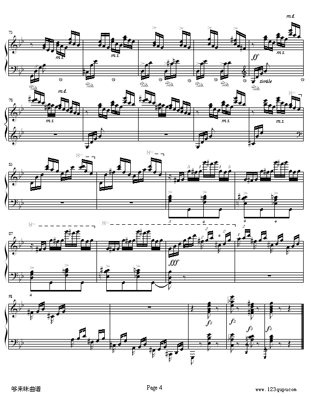 练习曲Op.72 No.2考级版-莫什科夫斯基钢琴曲谱（图4）
