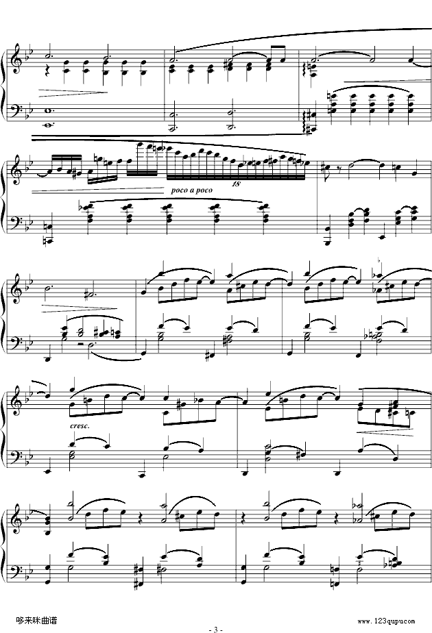 G小调叙事曲-肖邦钢琴曲谱（图3）