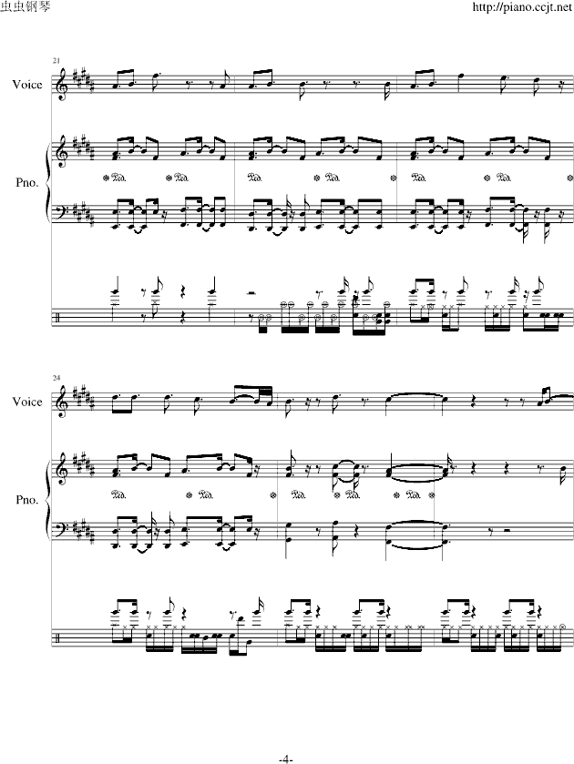 a thousAnd miles钢琴曲谱（图4）