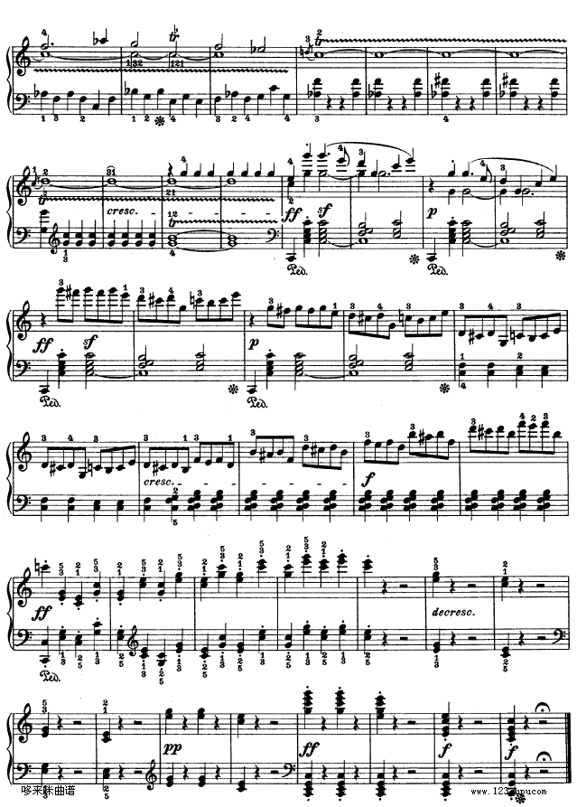 第二十一钢琴奏鸣曲-（Op.53）-贝多芬钢琴曲谱（图33）