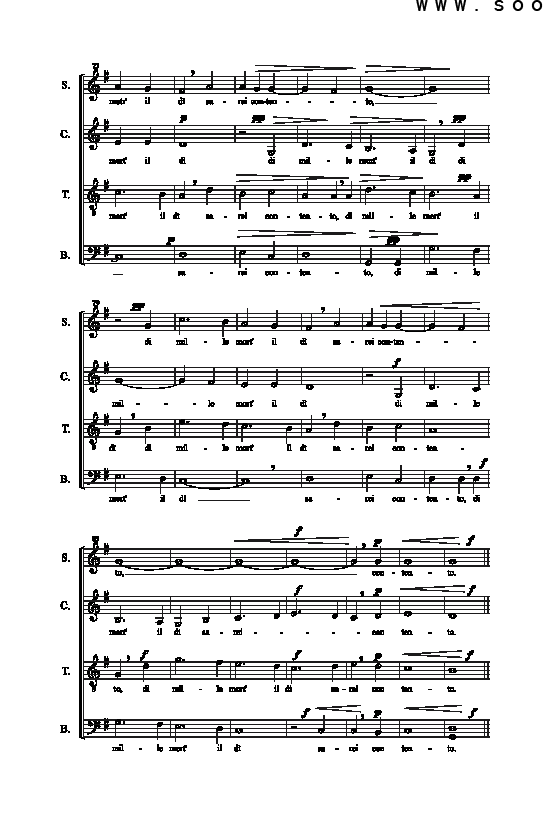 洁白温柔的天鹅 合唱谱钢琴曲谱（图5）
