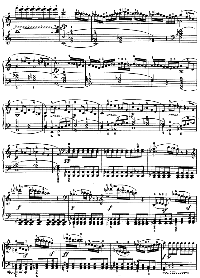 第二十一钢琴奏鸣曲-（Op.53）-贝多芬钢琴曲谱（图12）