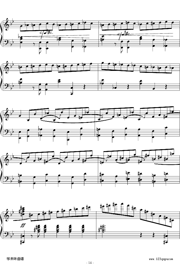 G小调叙事曲-肖邦钢琴曲谱（图14）