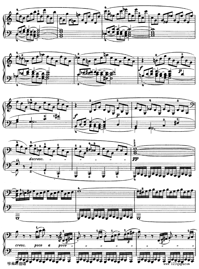 第二十一钢琴奏鸣曲-（Op.53）-贝多芬钢琴曲谱（图7）