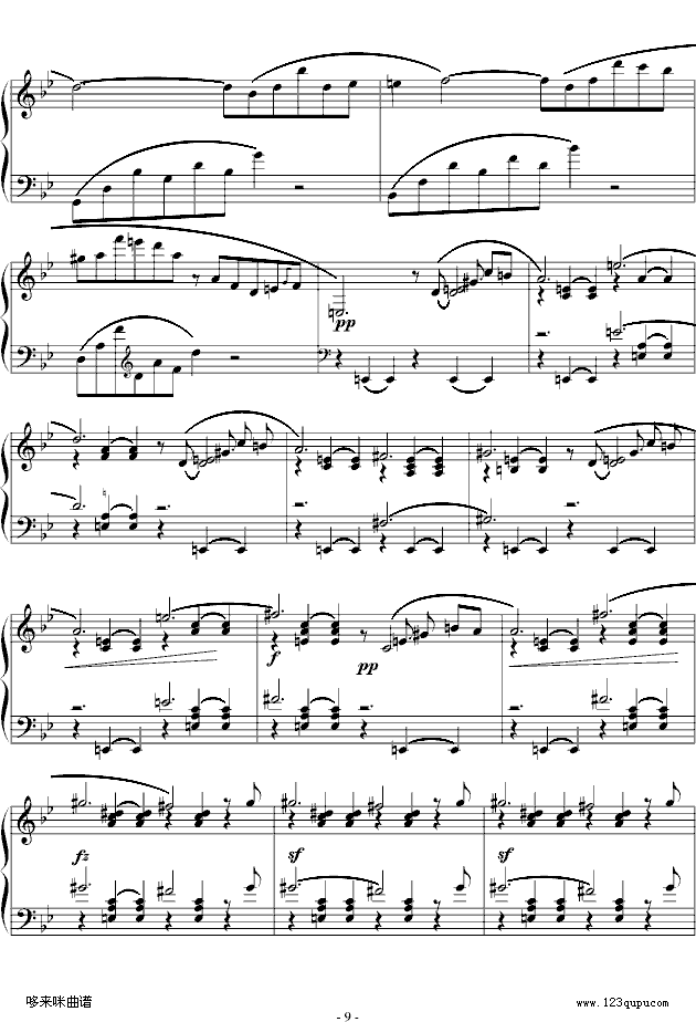 G小调叙事曲-肖邦钢琴曲谱（图9）