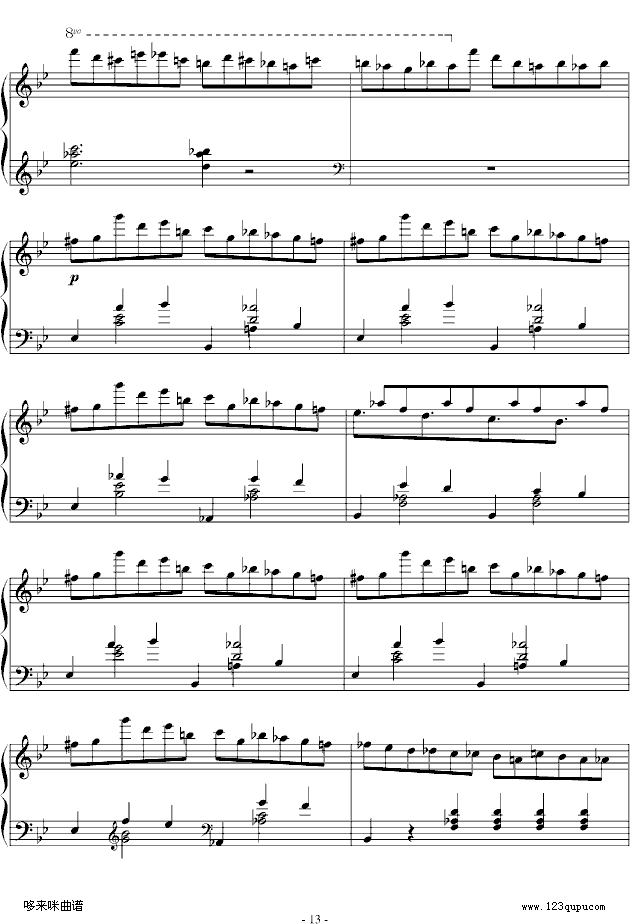 G小调叙事曲-肖邦钢琴曲谱（图13）