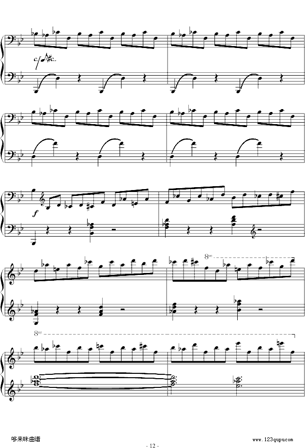 G小调叙事曲-肖邦钢琴曲谱（图12）