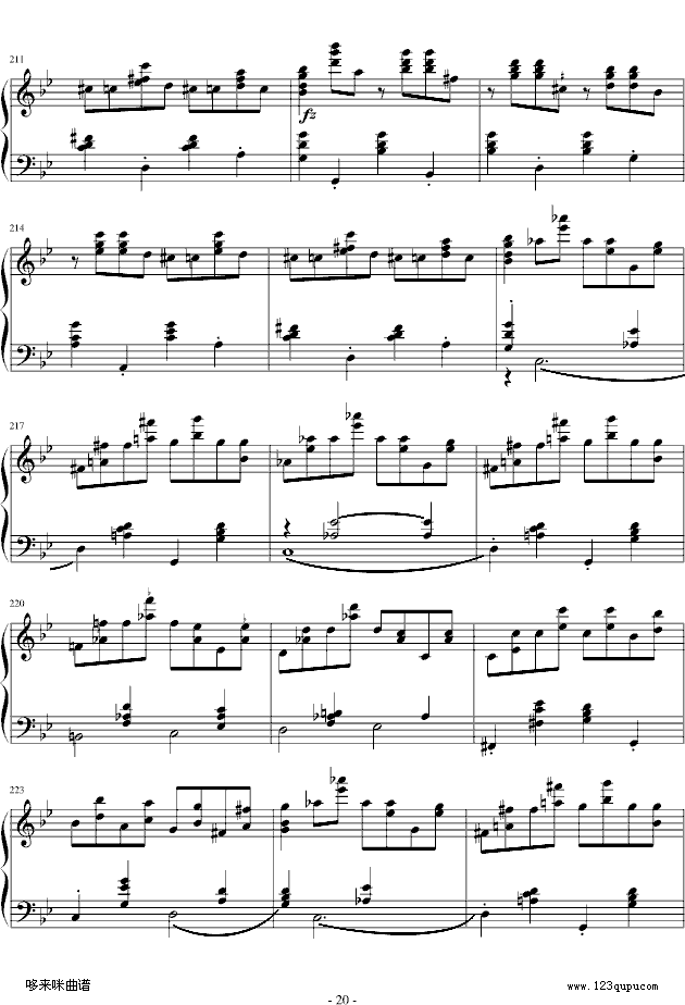 G小调叙事曲-肖邦钢琴曲谱（图20）