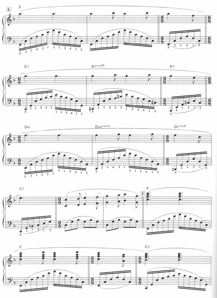 淡紫色的花束（五线谱版）[钢琴演奏乐谱]钢琴曲谱（图3）