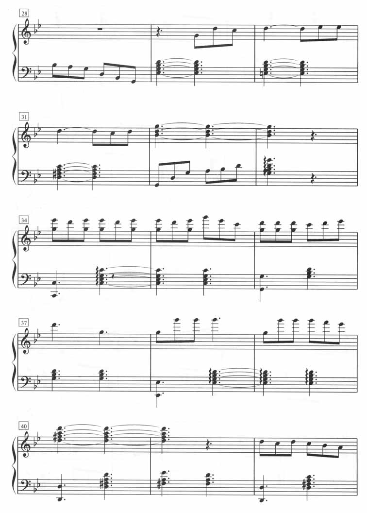 永恒国度（钢琴五线谱)钢琴曲谱（图3）