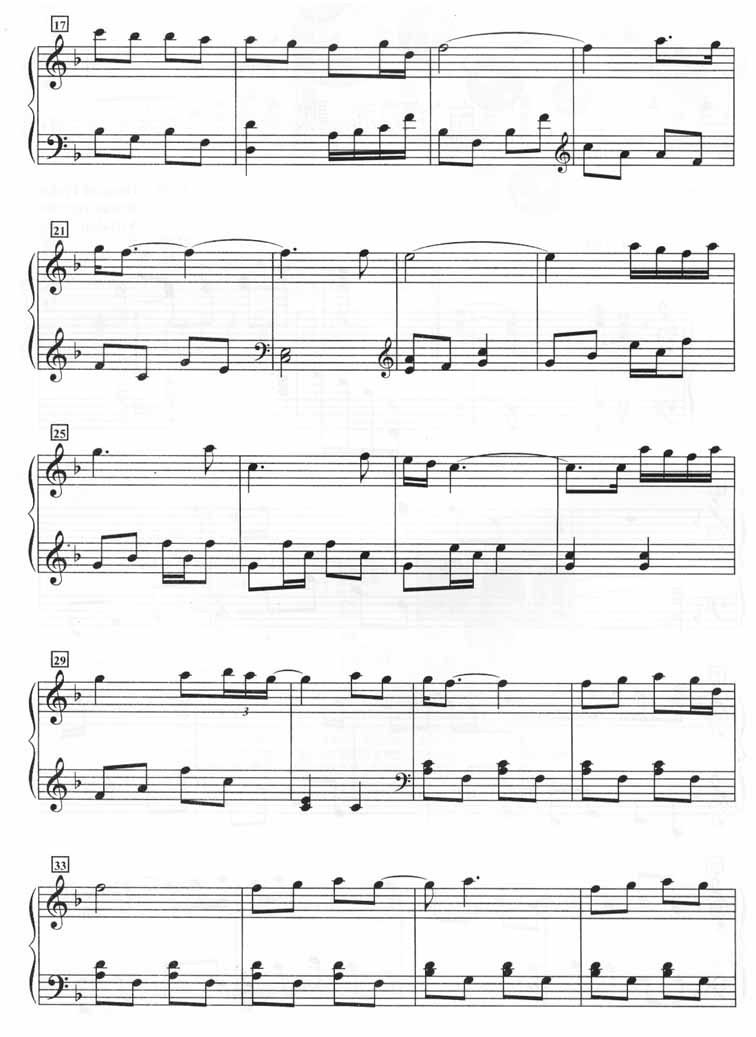 白色恋歌（钢琴谱）[不同版本]钢琴曲谱（图2）