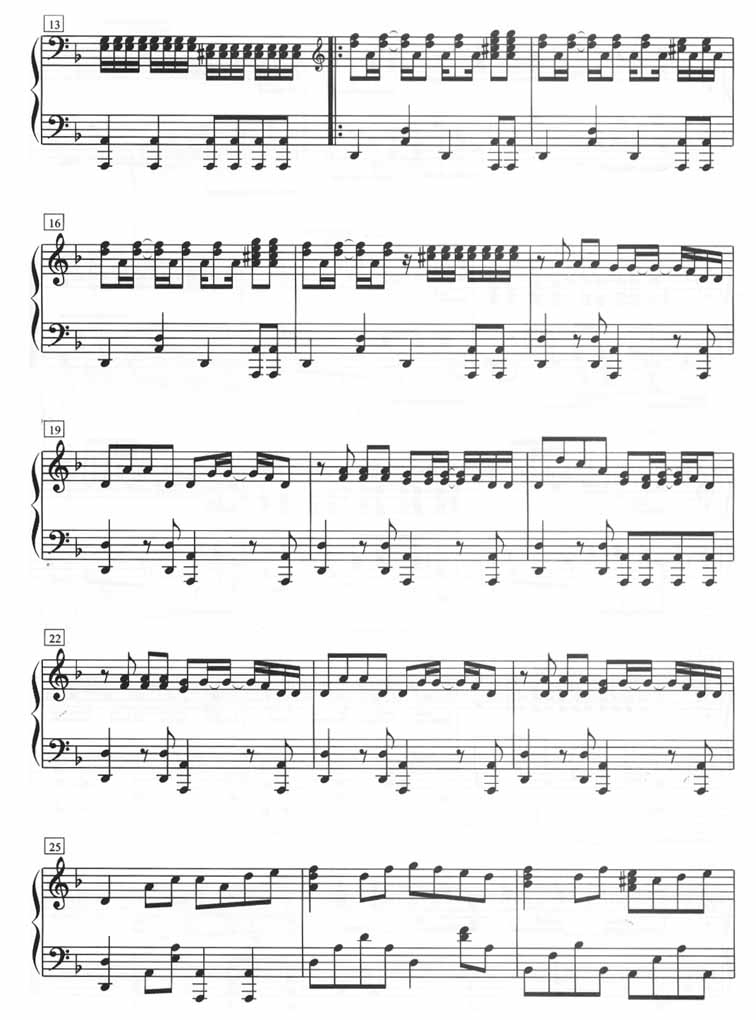 半兽人（钢琴五线谱）[不同版本]钢琴曲谱（图2）