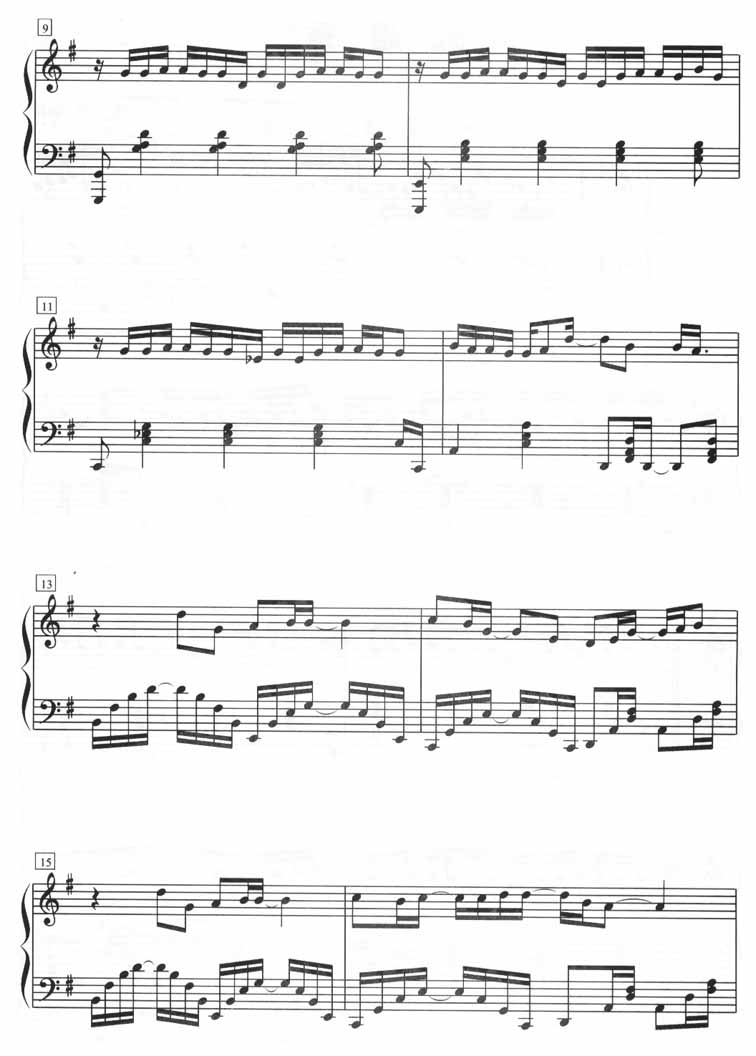 游越秀（钢琴五线谱）钢琴曲谱（图2）