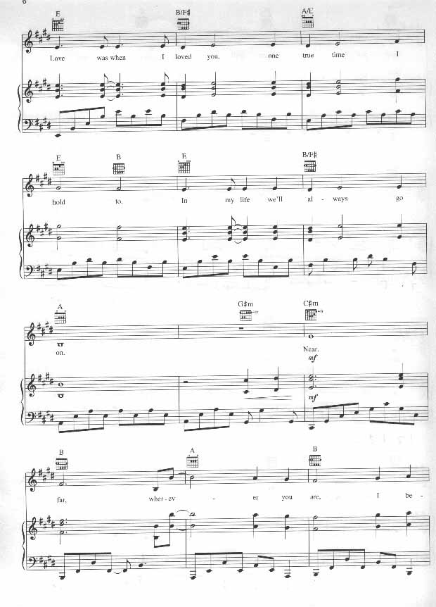 My Heart Will Go On－铁达尼号（影视线谱）[完整版]钢琴曲谱（图5）