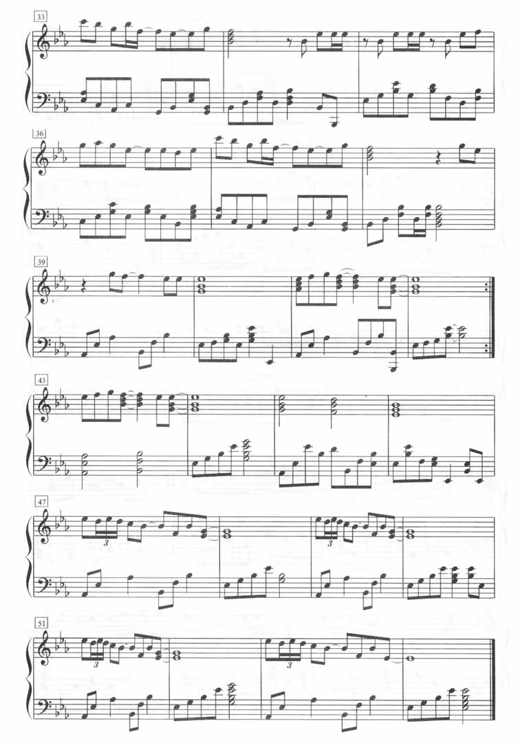幸福的路（钢琴五线谱）钢琴曲谱（图3）