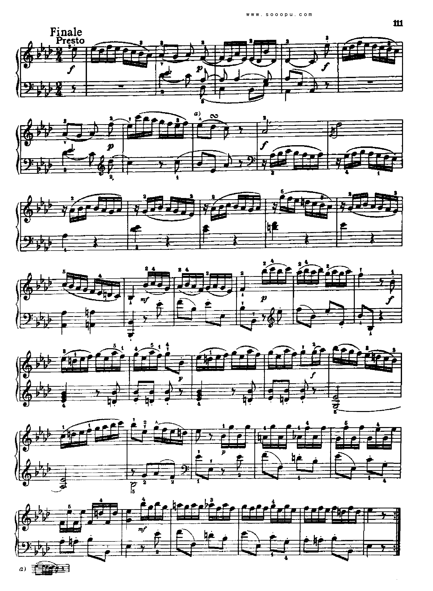奏鸣曲十一1786年出版 键盘类 钢琴钢琴曲谱（图10）