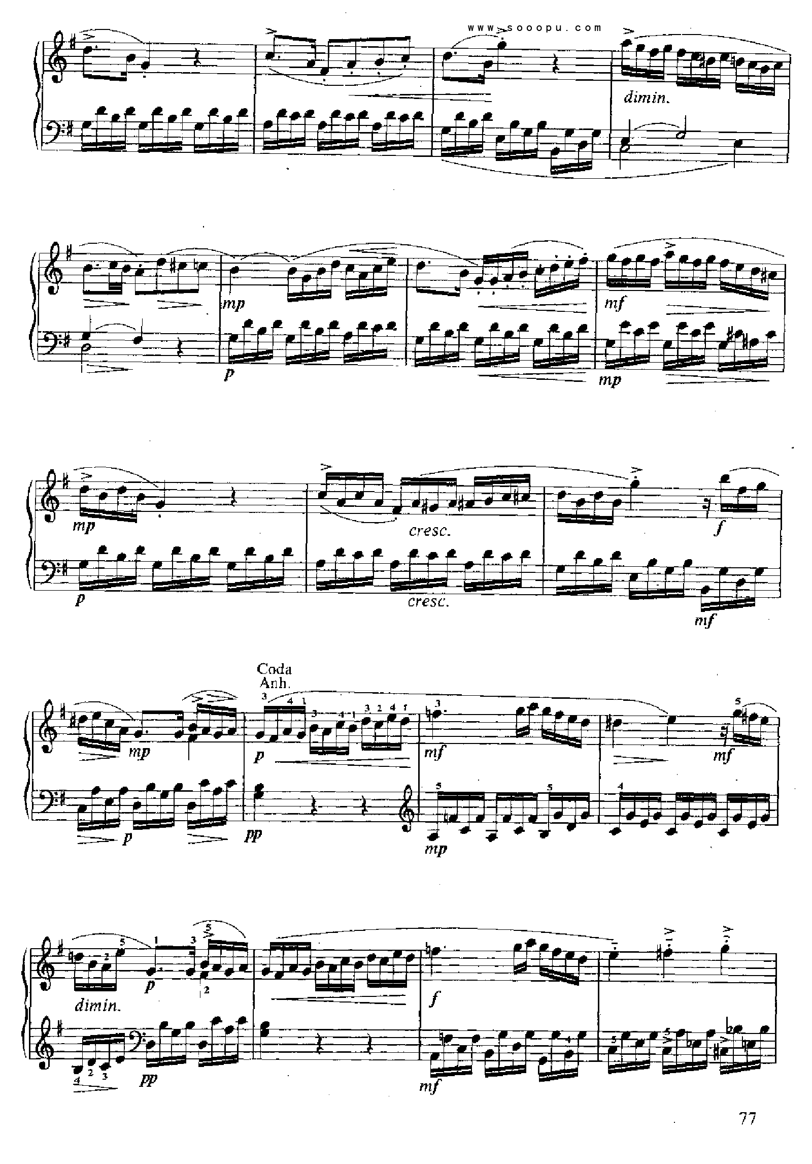 小奏鸣曲(11.) 键盘类 钢琴钢琴曲谱（图8）
