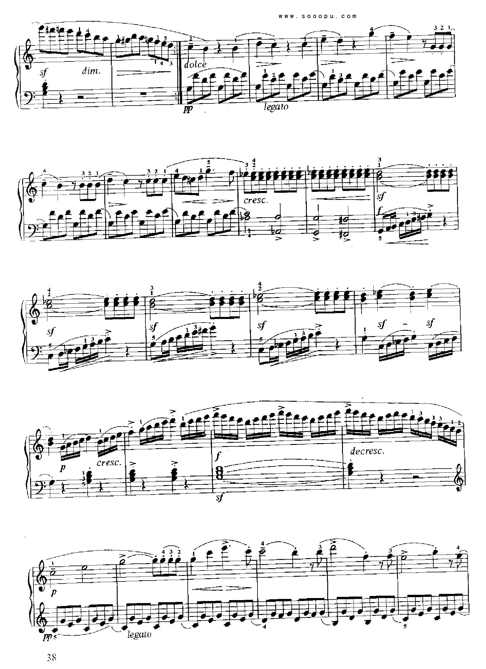 小奏鸣曲(Op.20 No.1) 键盘类 钢琴钢琴曲谱（图2）