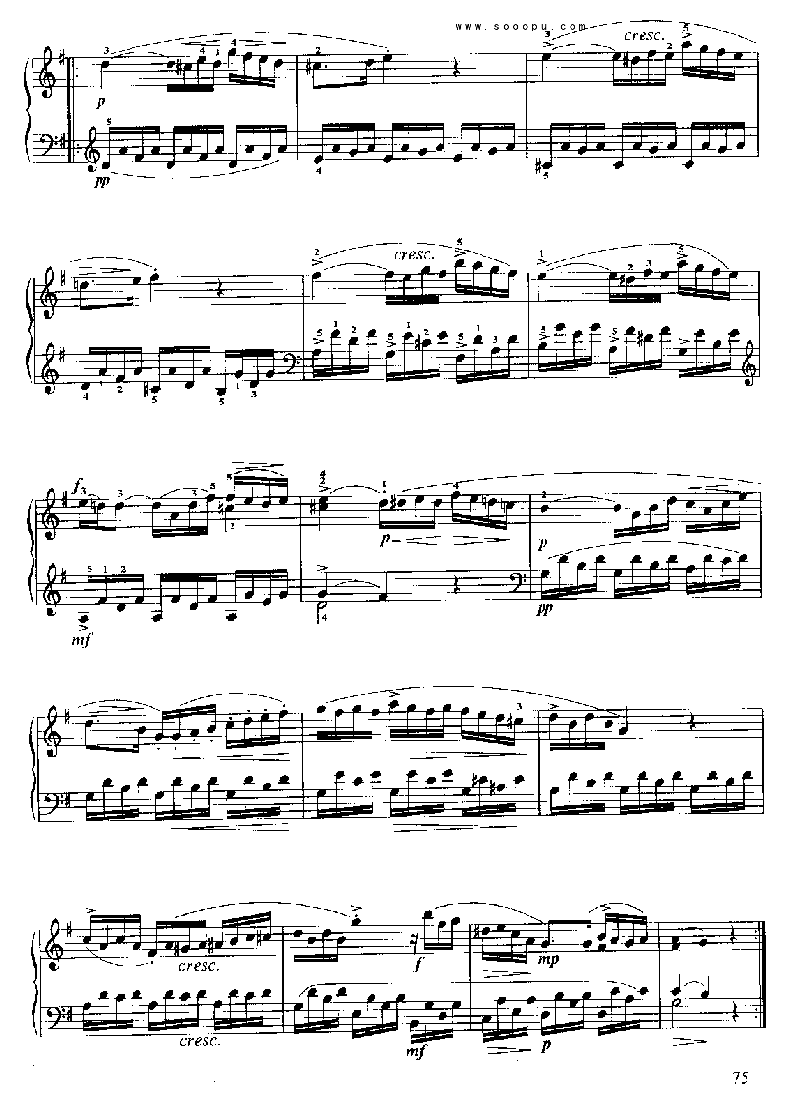 小奏鸣曲(11.) 键盘类 钢琴钢琴曲谱（图6）