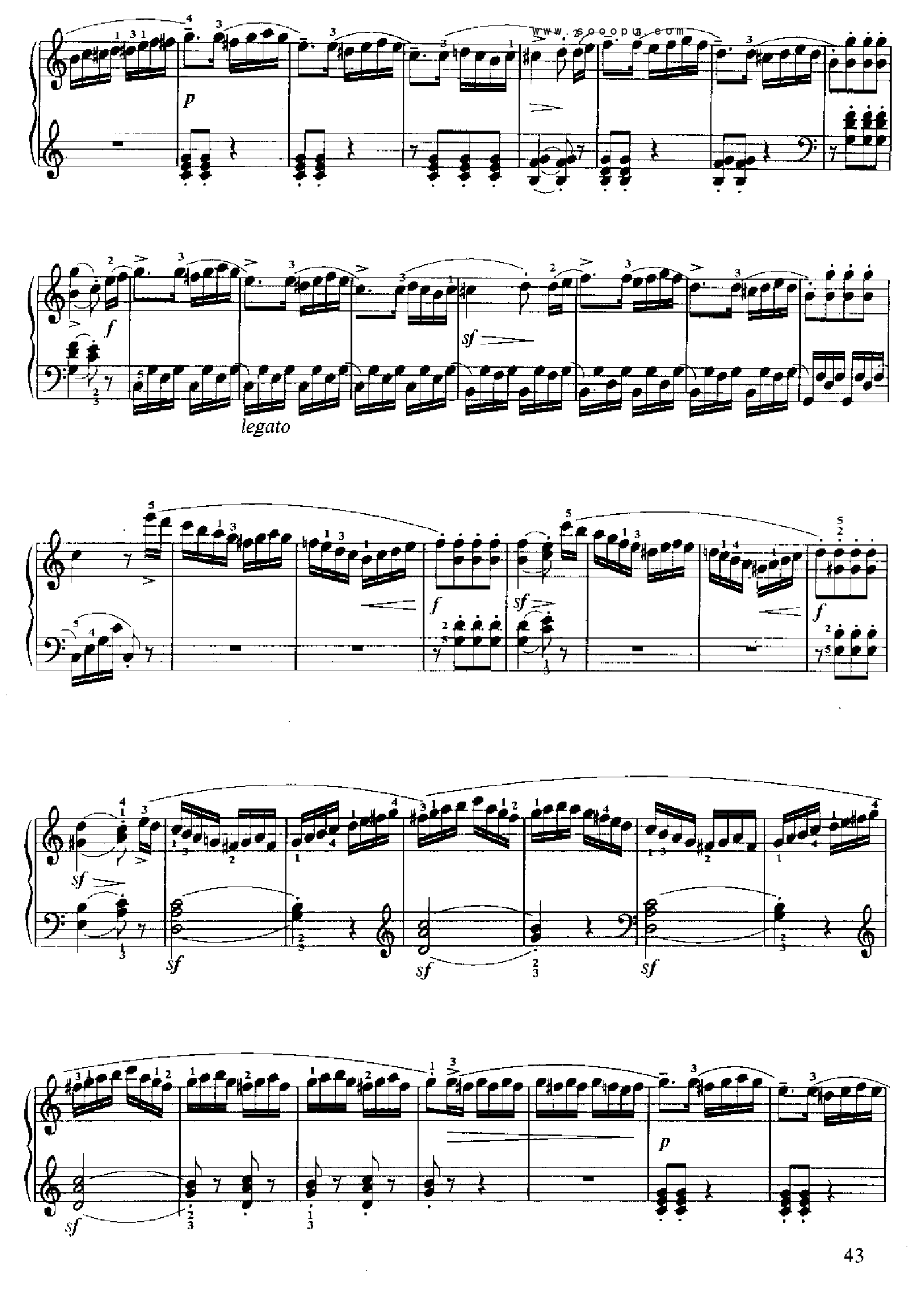 小奏鸣曲(Op.20 No.1) 键盘类 钢琴钢琴曲谱（图7）